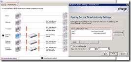 Specify Secure Ticket Authority Settings