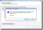 Provisioning Services Imaging Wizard - Select New or Existing Disk - Reboot