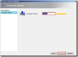 Windows Deployment Wizard - Computer Details - !Invullen