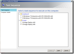 Windows Deployment Wizard - Task Sequence - All