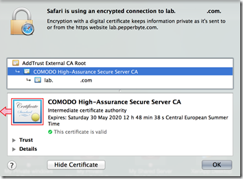 COMODO High-Assurance Secure Server CA